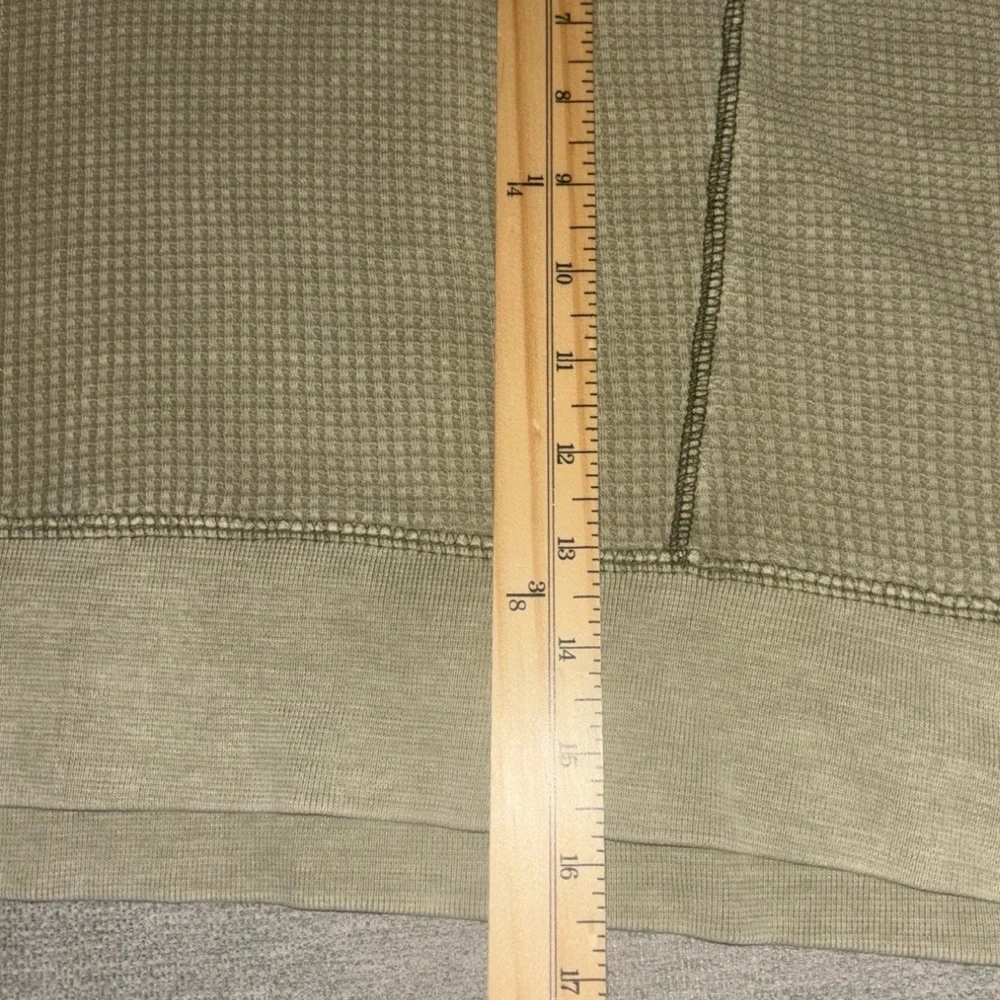 Urban Outfitters Women’s Cropped Hoodie Shirt Thermal Waffle Size XL Relaxed Fit - Picture 6 of 9